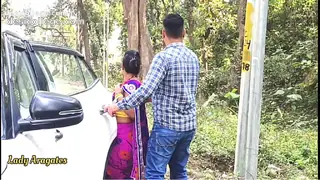 Indian Desi Family Sex , Stepfather Caught His Stepdaughter From Outside Village For Sex