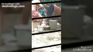 Indian village bhabi bathing 2