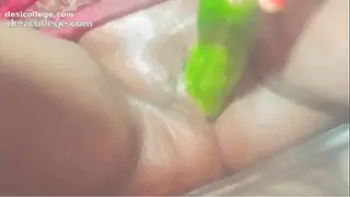 Indian village house wife Fuck by cucumber Part 1