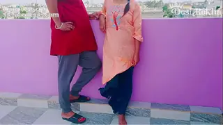 Just Leaked Outdoor terrace sex with sister-in-law | doggy style hard fuck hindi audio