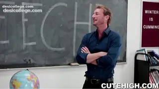 Leaked Pretty Brunette Fucks Speech Teacher