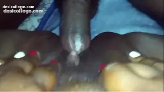 Leaked squirting on his dick