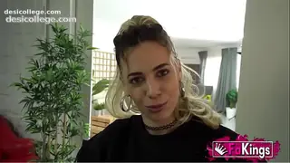 Lola teases and bangs a young rookie at his first casting