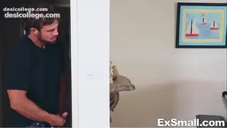 Maid Catches Him Jerking Off