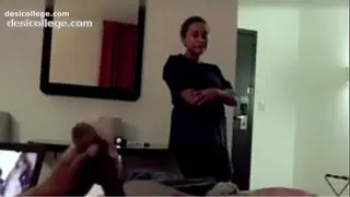 New Hotel Maid Catches Him Jerking and Watches Him Cum - Caught Cheating