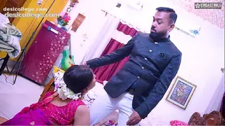 New Husband shares his innocent wife with his friend ( Full threesome movie )