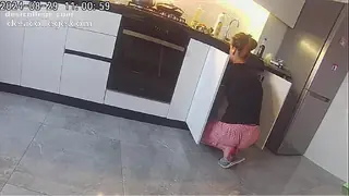 New Real cheating. Wife fucks a neighbor in the kitchen.