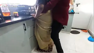 New Tamil maid got fucked in kitchen