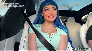 Perfect Sexy Curvy Jewelz Blu Pulls Over To Fuck In Car - Luke Cooper