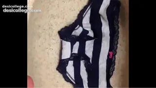 Pissing on my girlfriends panties