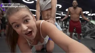 Premium Cheating Teen Caught Having Sneaky Sex in the Gym by Her BF!