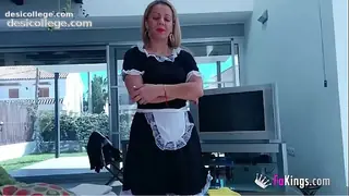 Premium I bang a hot blonde cleaning lady whom I asked for a & special service&