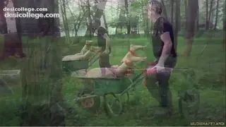 Real Busty young slave punished and used for sucking cock