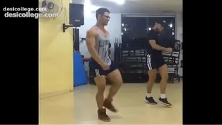 Sexy Brazilian Muscle Hunk Dancing at the Gym!