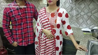 Sexy Desi Stepmom Saara Agrees to Let her Curious Stepson Assfuck her in the Kitchen! - Caught on Cam