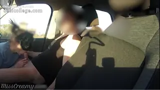 Stranger caught my wife sucking dick in the car in the school parking lot - MissCreamy