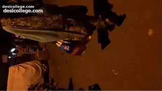 Trending Hot Aunty in saree on street big gaand
