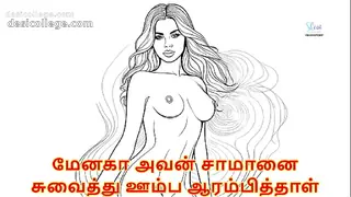 Trending Menaha Hold his Dick and Sucking it - Tamil Audio Sex Story