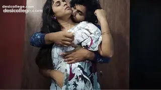 Uncut Desi Couple Share Sweet Kisses And Gentle Touches While Standing