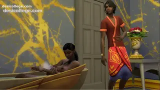 Uncut Indian step Mom And Son Bathe Together sex - Full Episode