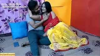 Uncut My Desi hot aunty secret sex with her unmarried devor !! Cum inside pussy