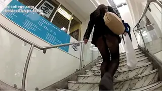 upskirt miniskirt pantyhose
