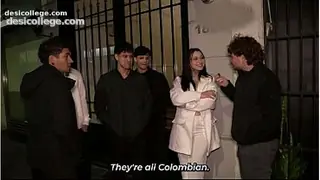 Viral Gangbang - Hot tattooed Argentinian loves getting cum on her face!