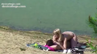 Voyeur Young German Couple Fuck at Beach of Hamburg