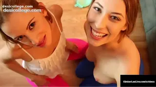 Yoga Babes Kimber Lee &amp; Ashlynn Taylor Butt Crack Fucked!