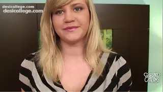 Young Blonde Has Her Shaved 19 Year Old Cunt Creampied